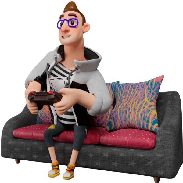 Gaming zone illustration